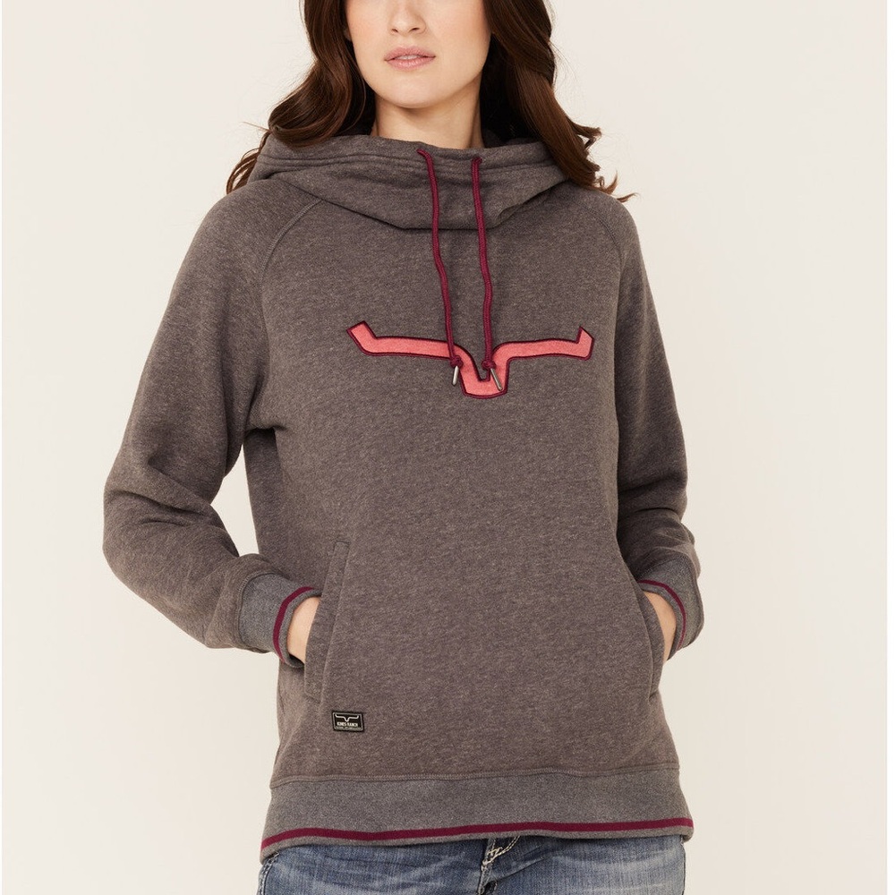 🩶 Kimes Ranch Women’s Two Scoops Logo Hoodie Sweatshirt size SMALL